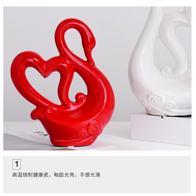 Creative household soft outfit wine ornament the knot wedding gift sitting room ark, furnishing articles ceramic decoration