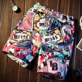 Летние пляжные быстросохнущие штаны подходит для мужчин и женщин, трендовые шорты для влюбленных, оверсайз, большой размер