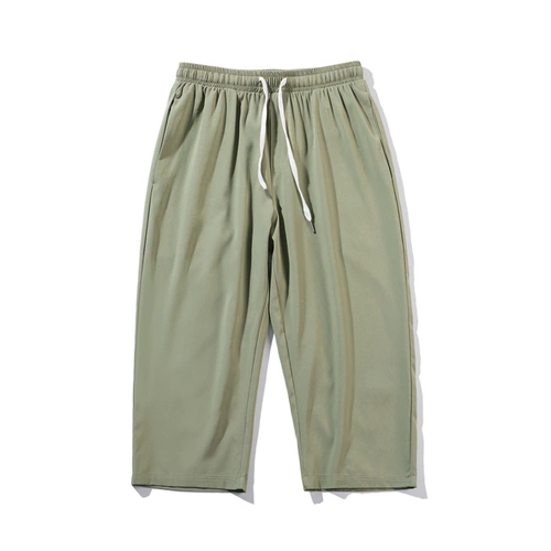 Летние трендовые шелковые цветные штаны для отдыха, свободный прямой крой, в корейском стиле