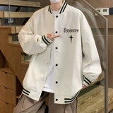 Весенняя бейсбольная куртка для отдыха, оверсайз