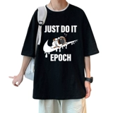 Трендовый мультяшный хлопковый космонавт, футболка с коротким рукавом