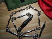 304 stainless steel jiu jie bian performance whip beginner whip combat whip qi jie bian martial arts nine Section 9 section whip sandalwood