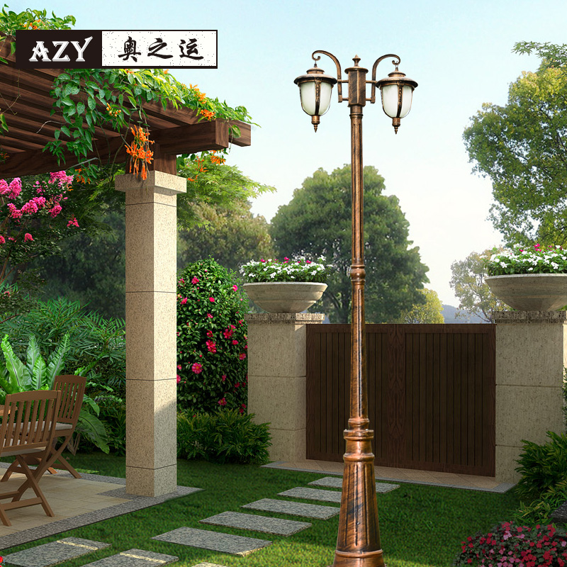 Community Square Square Lamp View Light Outdoor 2 m 3 m Landscaped High-Pole Streetlamp Aluminum Lamp Waterproof Villa Courtyard Lamp