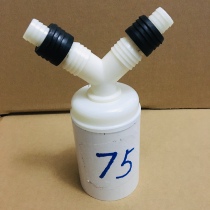 Washing machine sewer 75 drain pipe floor drain special connector three-head access two-in-one water leakage prevention three-port dual-purpose