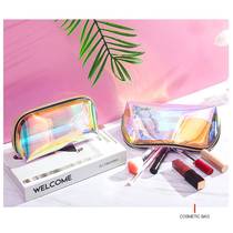 Laser Makeup Bag Waterproof Wash Toiletry Bag Hands With Makeup Bag Travel Lipstick Red Packet Solid Transparent Lip Gloss Containing Bag