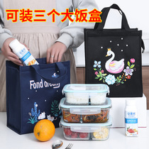 Bags for work with rice aluminum foil thickened lunch insulation bags picnic bags hand-held lunch boxes barrels