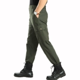 Мужские хлопковые износостойкие штаны для работы, увеличенная толщина, свободный прямой крой