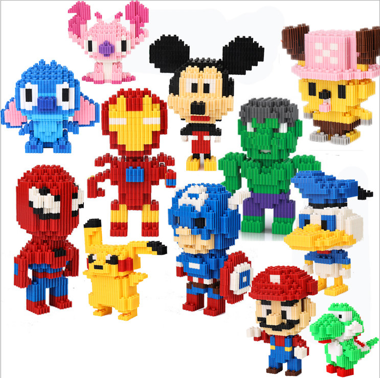 Children small grain assembled toy Puzzle Male Girl Adult Three-dimensional Microparticles High Difficulty Tandem Building Blocks