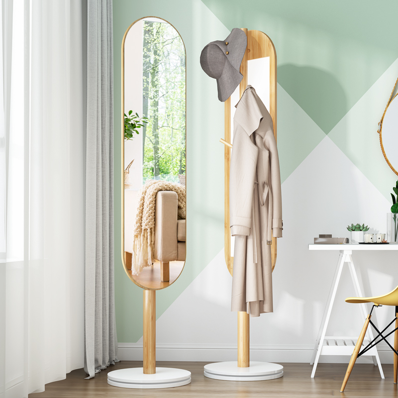 Mirror all-body mirror dressing mirror girls bedroom rotates home auditionmirror landing mirror hanging hanger stand in one vertical