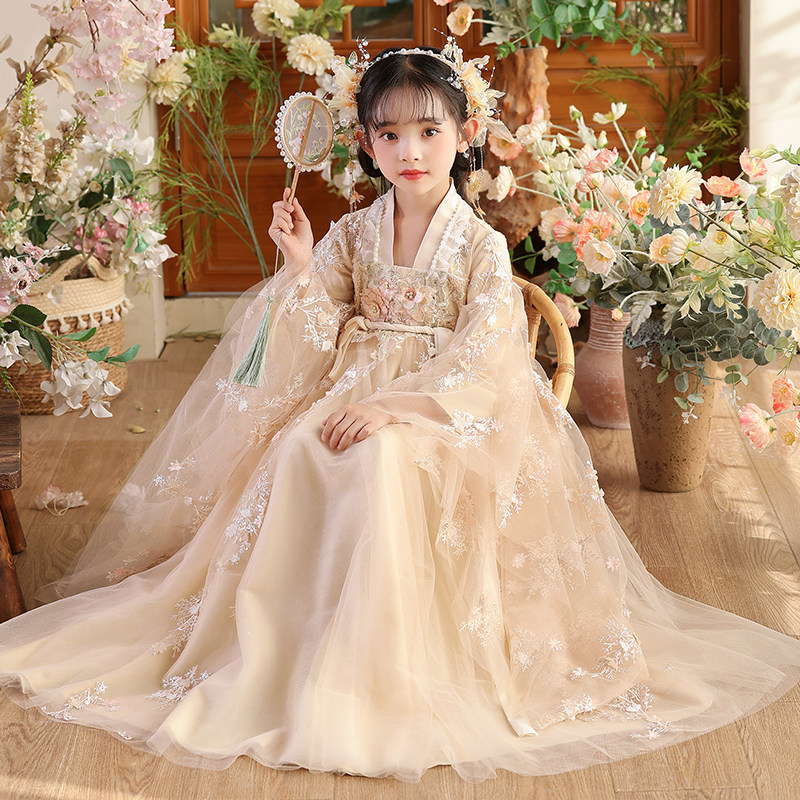2025 new mid-autumn festival girls' hanfu dress | an everyday wearable, traditional-style princess dress 2025 new mid-autumn festival girls' hanfu dress | an everyday wearable, traditional-style princess dress