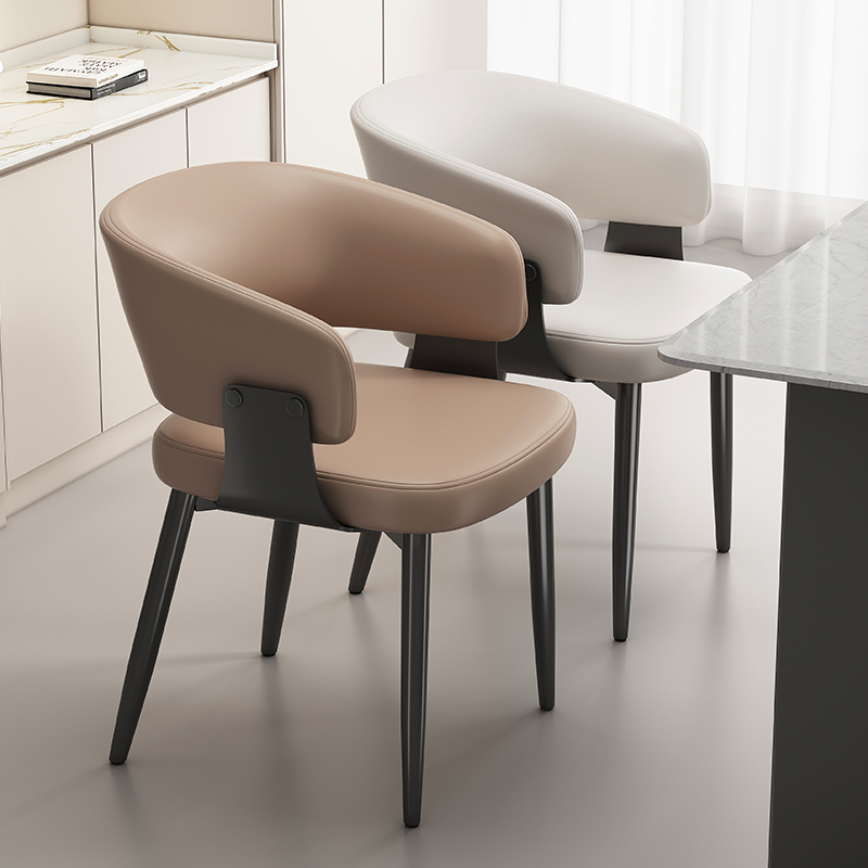 Обеденный стул бытовой обеденный столовый стул легкий роскошный высококлассный островной столовый стул современный итальянский ресторанный стул со спинкой чайный стул Guangdong