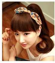 Wipe film Female one knife Qi bangs fake bangs lifelike invisible invisible hair with two temples flat face Liu Hai film