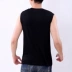 Áo vest thể thao cỡ lớn thể thao nam rộng rãi cộng với phân bón để tăng độ co giãn của áo thun cotton không tay. - Áo vest cotton áo khoác nam thu đông Áo vest cotton