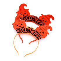 Halloween pumpkin smiley face flash headband atmosphere funny sales dress kindergarten adult bat hairclip headgear