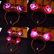 Bar Amusement Park Hall Glowing Horn Hair Hoop Bats Shiny Gifts New Mall Party halloweenKTV