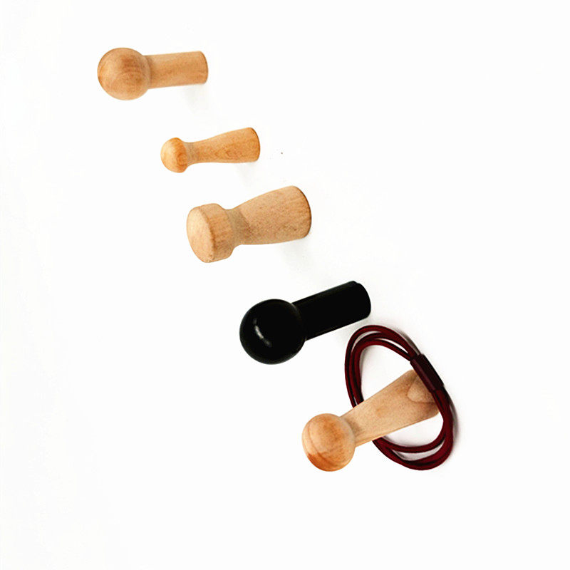 Solid wood hook wall decoration hanging clothes hook wooden bedroom wall hook room hanging clothes hanger log clothes cap hook-Taobao