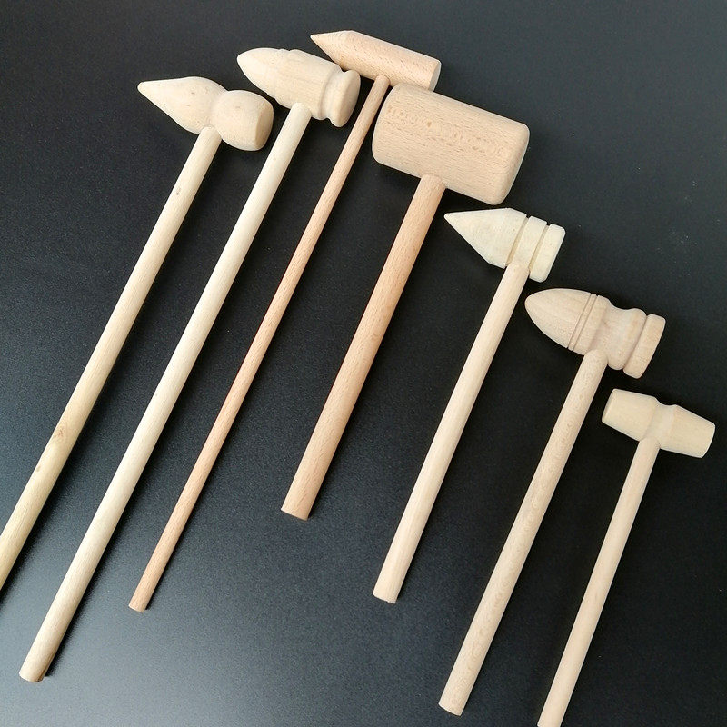 Bamboo barrel wine tip small wooden bottle opener Knock wood hammer djy handmade solid wood small wooden mallet toy hammer