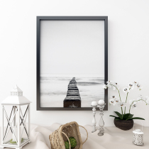 Solid wood large picture frame hanging wall photo frame 16 18 18 20 20 30 30 32 36 inch A4 puzzle A3 photo frame 8 open 4k