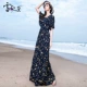 Phụ nữ mới 2021 váy voan mùa hè váy retro dài giữa dài trên đầu gối váy đi biển váy retro váy - Váy dài