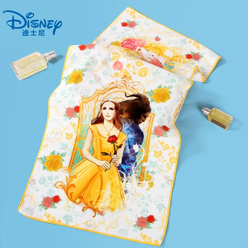 Disney Beauty and the Beast series in kỹ thuật số khăn mặt bông tinh khiết khăn người lớn tùy chỉnh logo mềm - Khăn tắm / áo choàng tắm