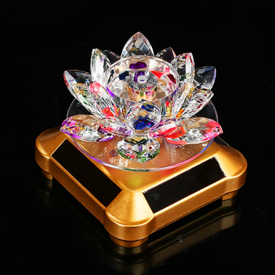 太阳能莲花车载香水汽车用品香薰车内饰品摆件持久淡香氛大全装饰