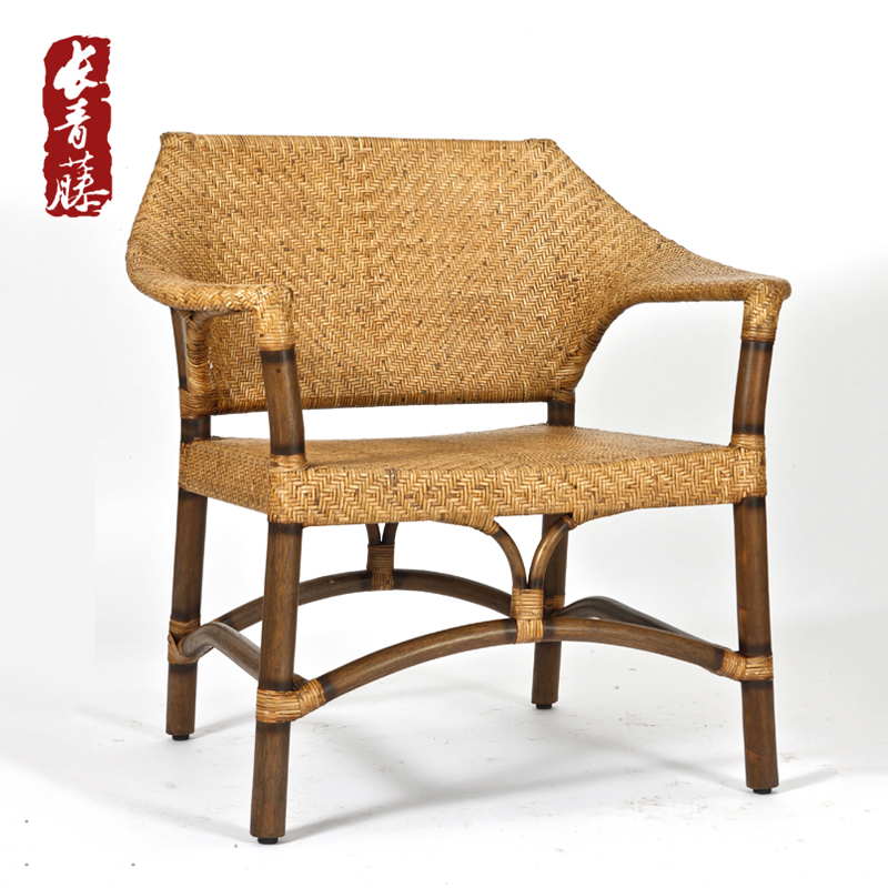 Ivy Modern Chinese Fujian Living Chair Single-person Living Room Living Room Simple Leisure Chair Office Backs Indonesian Wine Chair