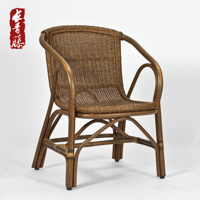 Long green vines natural real rattan rattan choreography chair balcony casual rattan chair modern minimalist woven rattan chair three sets