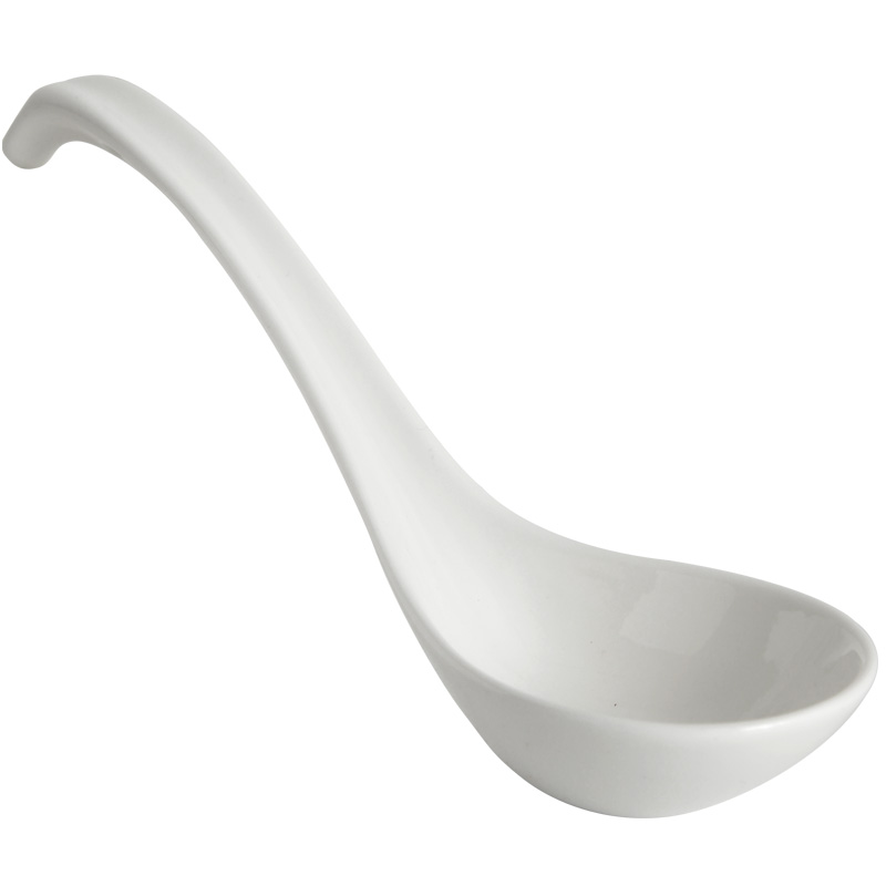 Spoon, ceramic household porcelain run big Spoon, soup wooden Spoon, large - sized long handle porridge porridge Spoon run ceramics