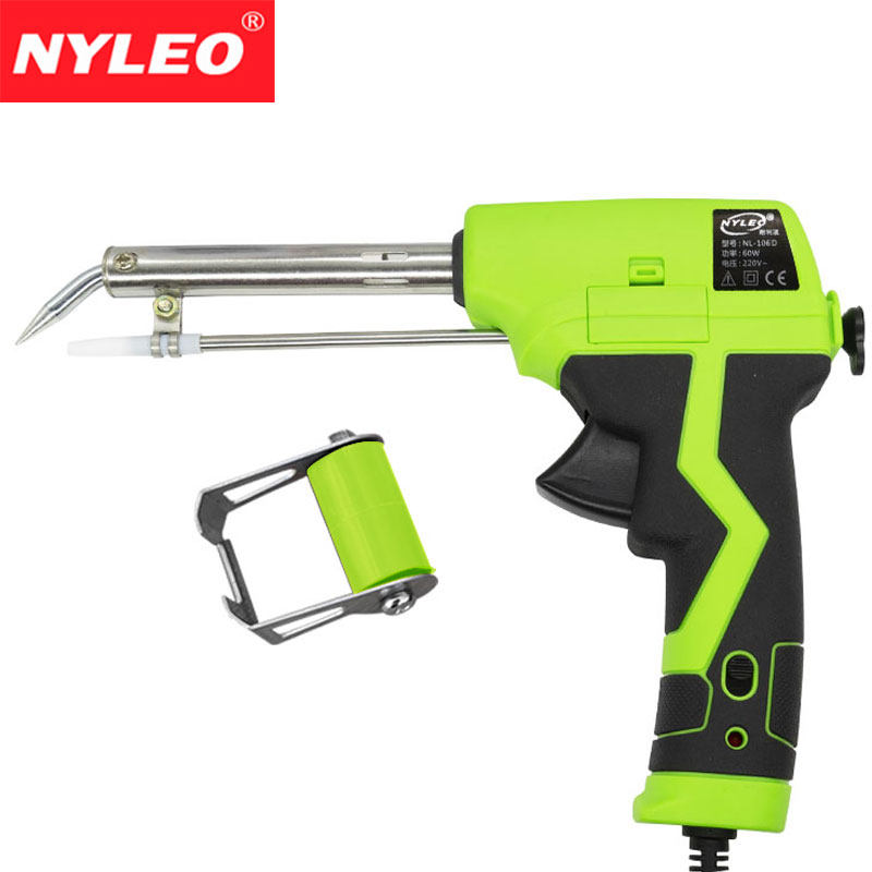Nyleo NL106-60W Professional Solder Gun Temperature Control Switch Gun Type Soldering Iron One-Handed Automatic Tin Feeding