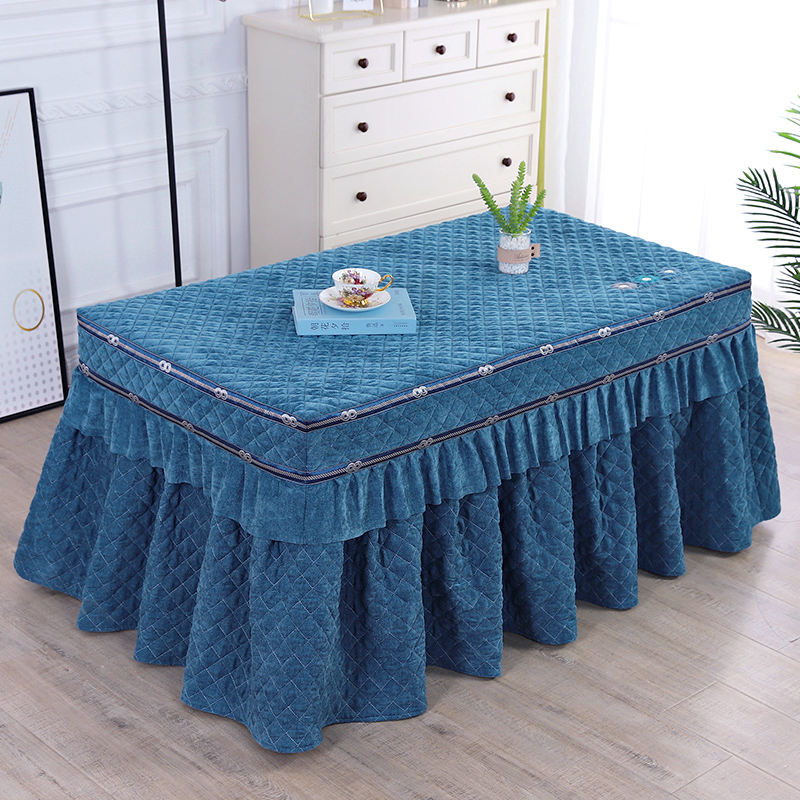 New baking stove hood sleeve rectangular thickened electric stove hood winter heating quilt table cloth tea table cover electric baking surrounding cloth 
