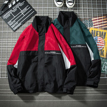 Jacket Mens Spring Autumn Season Han Edition Trends Loose Tooling Jackets and Chains Chauffins Casual Clothes Handsome baseball clothes