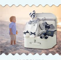 Hong Kong spring and summer newborn baby gift box boy female treasure clothes set Full Moon 100 days old gift autumn and winter
