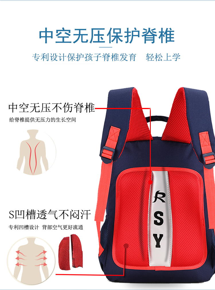 Học sinh túi trẻ em học sinh tiểu học 1-3-4-6 học sinh nam và nữ 6-12 tuổi - Túi bé / Ba lô / Hành lý cặp cho bé gái