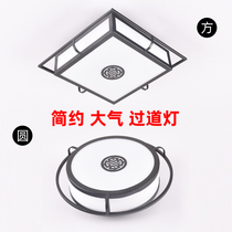 Black new Chinese style LED aisle corridor lights Nordic porch entrance lamp stair closet small ceiling light