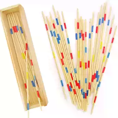 Creative classic Children's adult childhood toys Multiplayer sprinkle sticks Pick sticks Count sticks with wooden boxes Game sticks