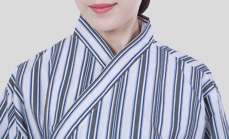 Lienzhino long-sleeved hospital cotton pajama fabric Nightingale style sick uniform patient clothing