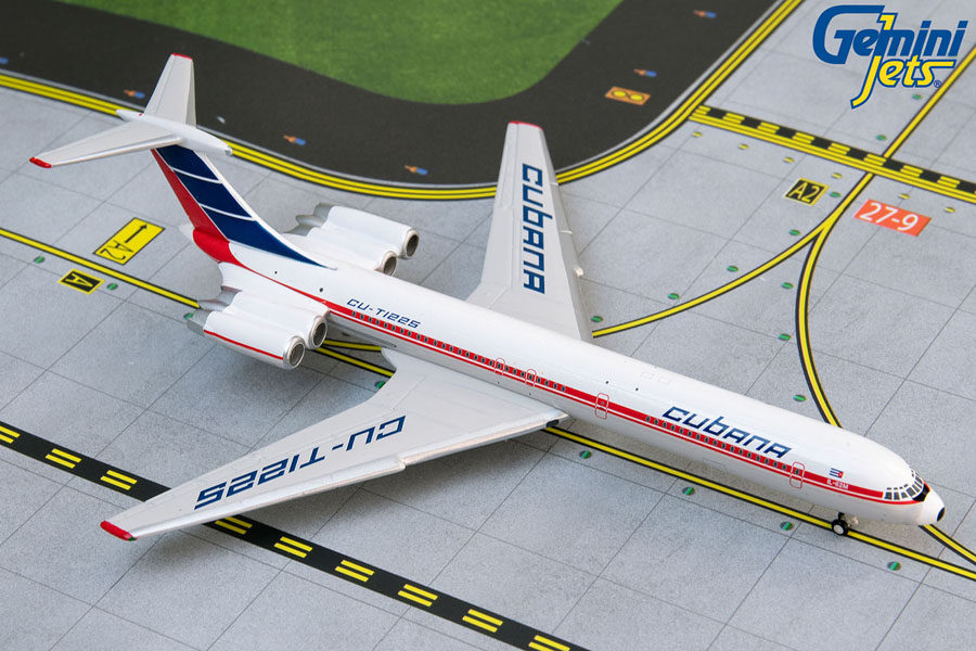 GeminiJets GJCUB1249 Cuba Airlines IL-62M CU-T1225 1:400