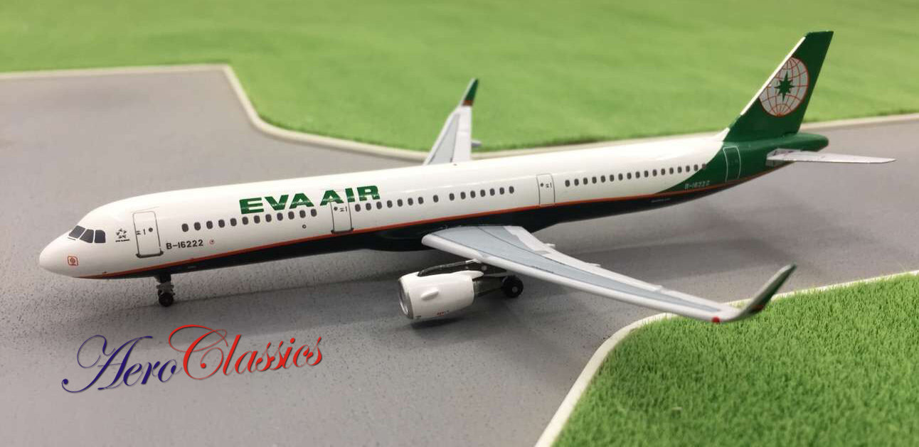 New Aeroclassics 1:400 A321 Taiwan EVA Air EVA B-16222 new paint