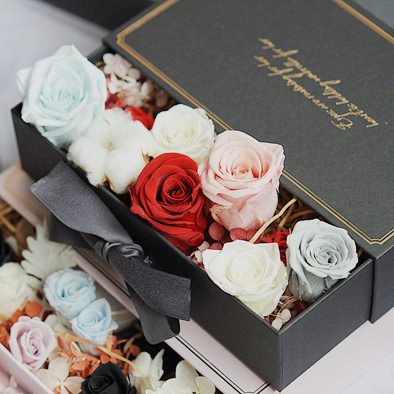 (domestic rose 4-5cm) immortal flower diy material 4-5cm small flower immortal flower rose