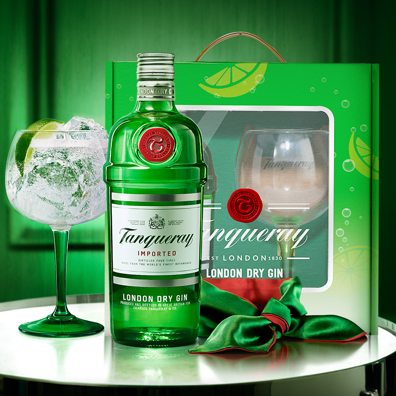 帝亚吉欧 Tanqueray 添加利 伦敦干味金酒特别版礼盒 750ml 双重优惠折后￥115包邮
