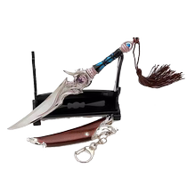 Small weapons around the national trend Peerless Tang Sect Huo Yuhao White Tiger Dagger metal weapon model alloy toy ornaments