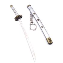 Animation peripherals One Piece Ghost Test Black Snow Walking Enma Tianyu 15CM alloy weapon model pendant