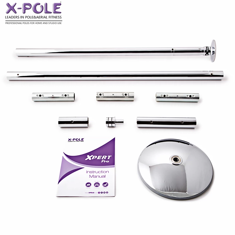 X-Pole Новая портативная домашняя хромированная фиксированная вращение один секундный переключатель стальной трубы Трубки Бесплатная доставка