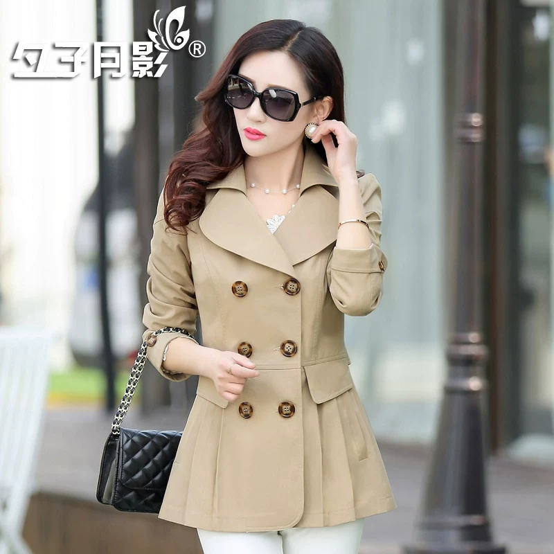 Осеннее trench coat, длинный рукав, классический пиджак, корейский стиль
