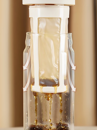 Gegejia Cold Brew Coffee Pot Large Capacity Glass Ice Drip Pot Household High Temperature Resistant Cold Water Pot Cold Brew Pot Juice Cup