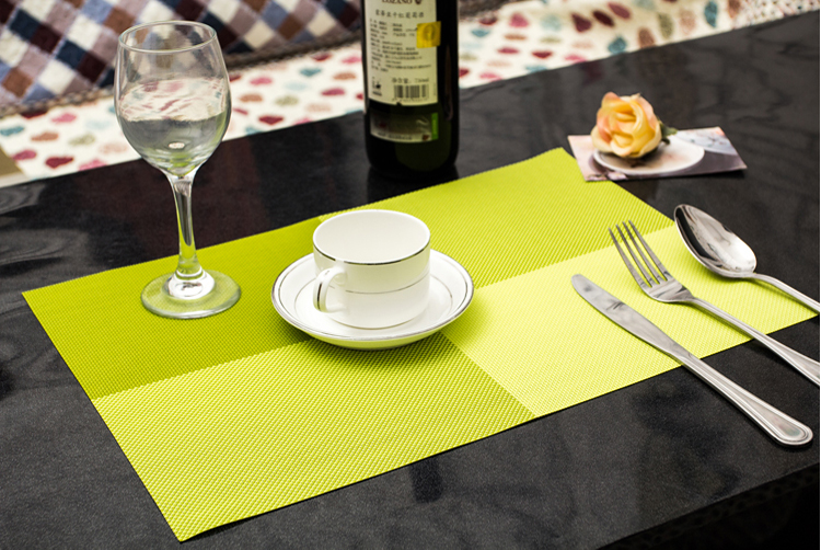 PVC placemat bát mat coaster bảng mat Châu Âu Tây mat bộ đồ ăn pad tấm pad nhựa placemat tây bảng mat đĩa nhựa