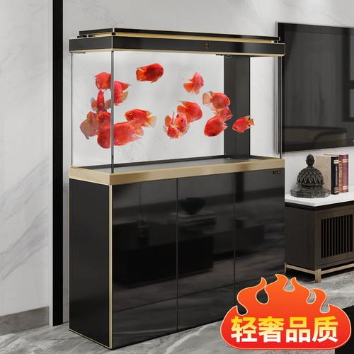 Новинка 2025 года, роскошный ультра-белый стеклянный большой аквариум Sensen для гостиной, дома, офиса, нижний фильтр для аквариума