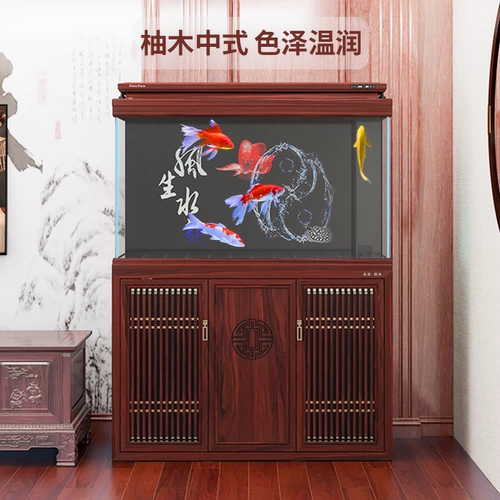 Sensen 25 новый ультра-белый аквариум в китайском стиле для гостиной, большой стеклянный умный экологический нижний фильтр, аквариум с арованой