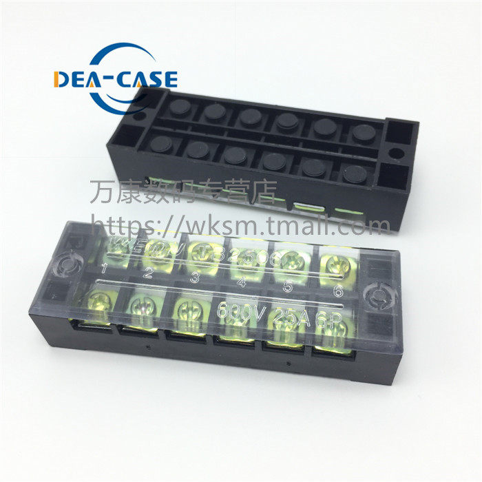 Barrier terminal block TB series fixed terminal block 25A 6-position terminal block TB-2506 terminal block