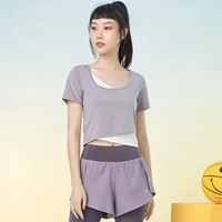 Сиреневый, короткий рукав